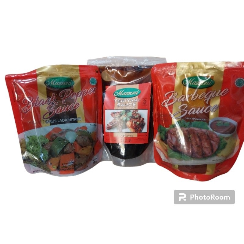 

saus lada hitam saus bbq saus teriyaki lezat dan nikmat mazzoni 250gr