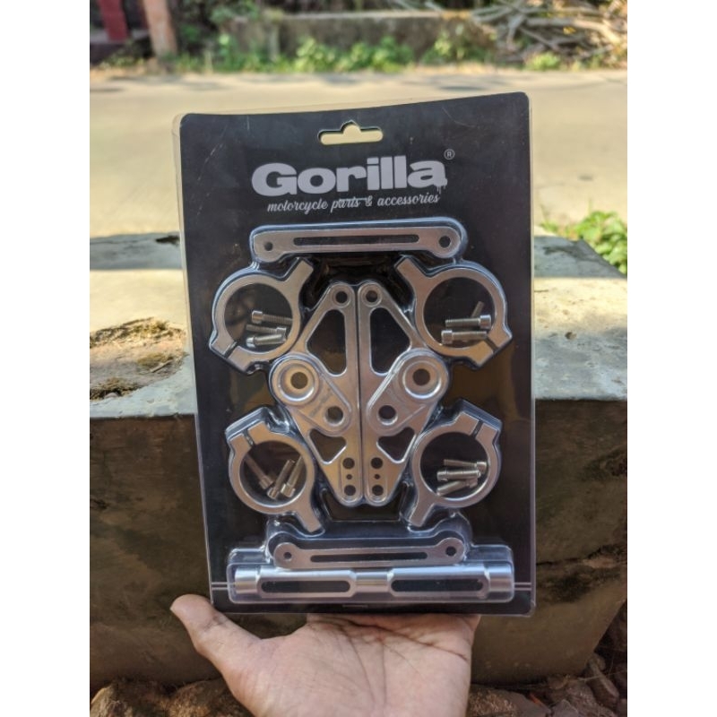 KUPINGAN CNC AS 31 AS 33 NINJA CB GL MP TIGER BREKET LAMPU CNC IMPORT BORNFREE MOS