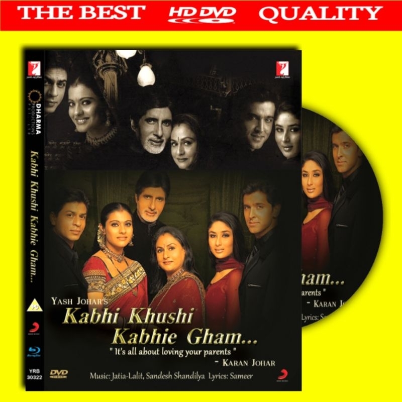 KASET FILM KABHI KHUSHI KABHI GHAM SHAH RUKH KHAN - KASET FILM INDIA ROMANTIS - KASET FILM DRAMA SEP