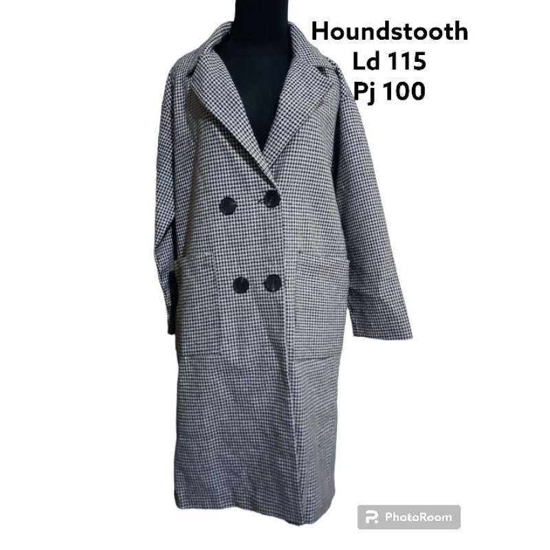 coat houndstooth