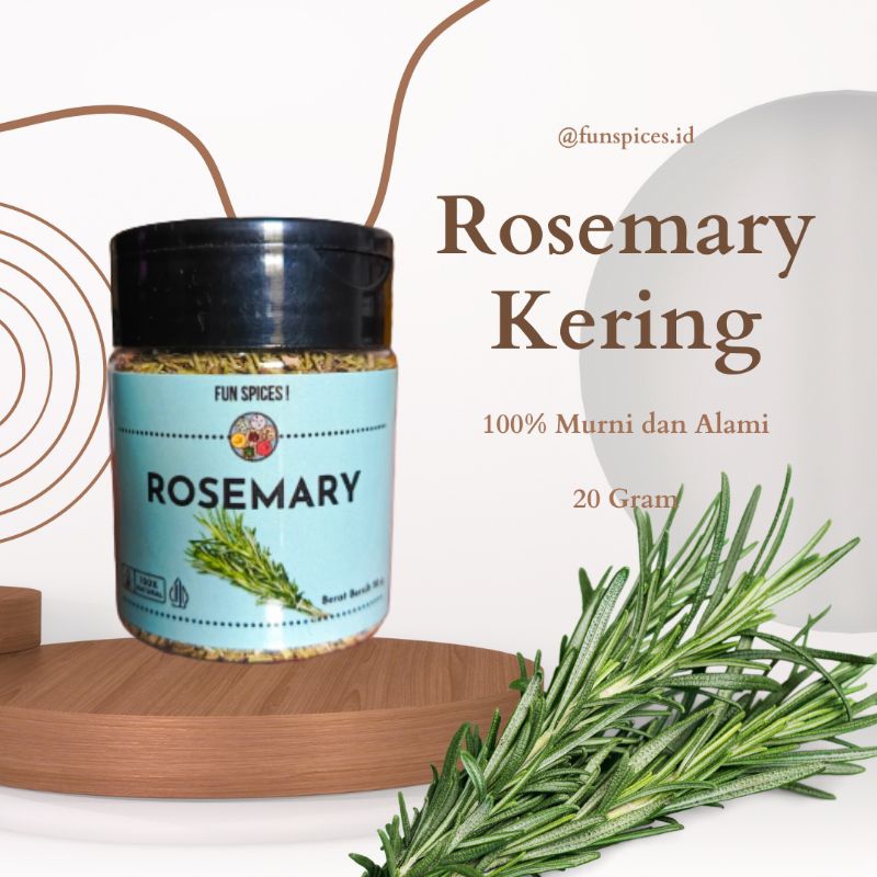 

Rosemary Kering / Daun Rosemary / Rosemaey Instant Murni Alami