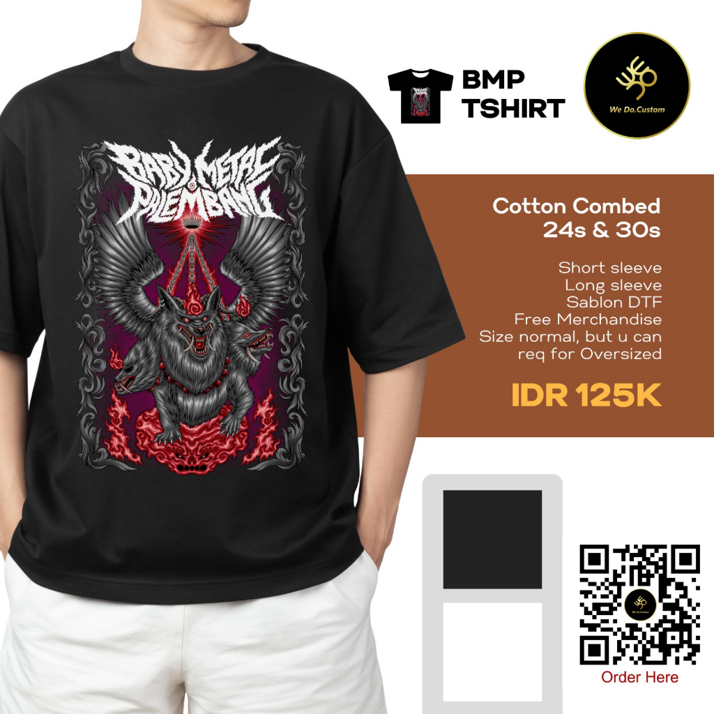 T-Shirt/Kaos Band Babymetal Official Palembang/Merchandise Babymetal (Lengan Panjang)