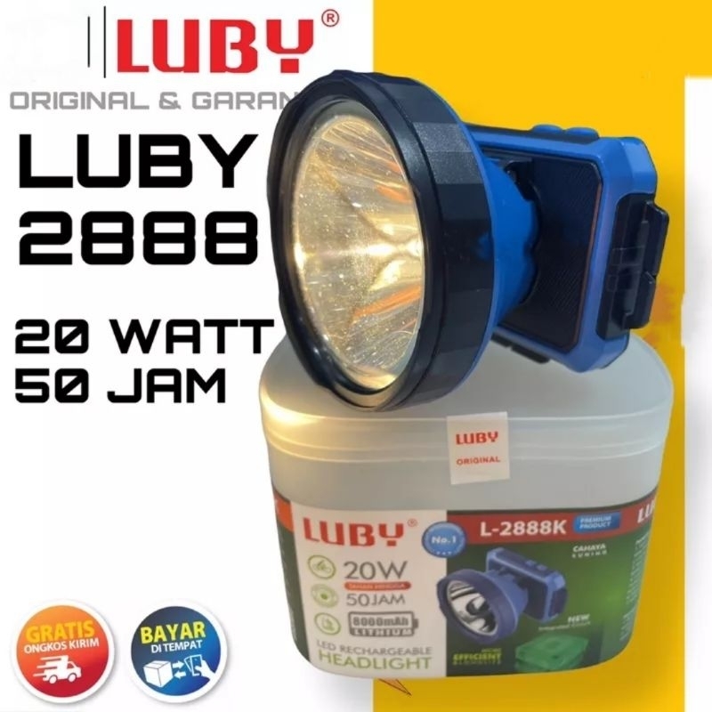 Senter Kepala Luby L2888K Cahaya Kuning L 2888K 2888K 2888 K