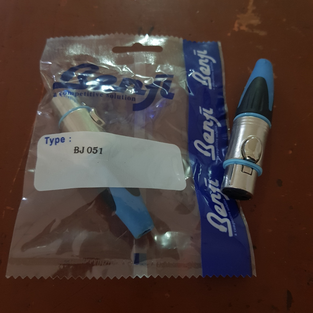 Soket Canon Benji BJ 051/Soket Canon Warna/Soket Canon 3pin/Soket Mic