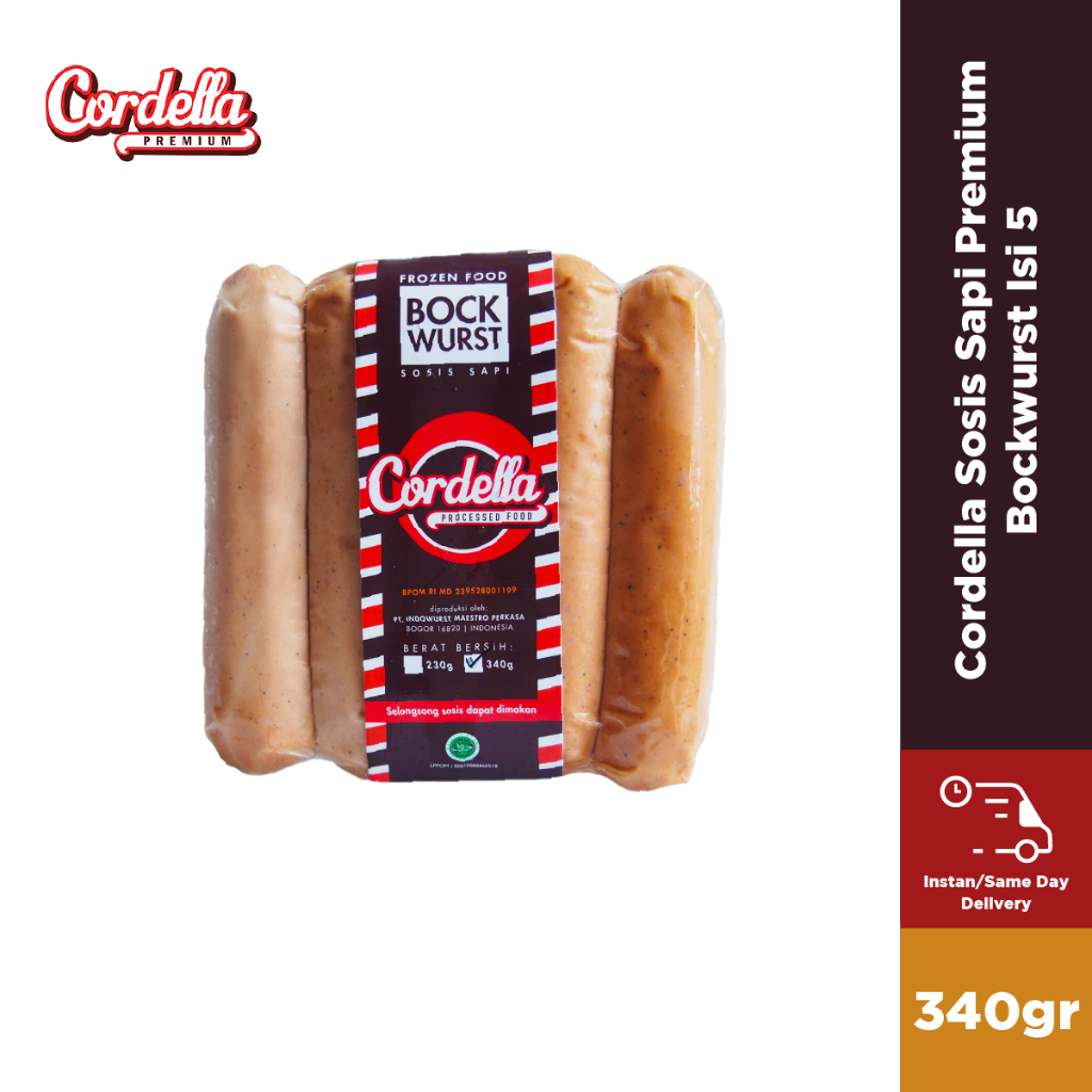 

Cordella Sosis Sapi Premium Bockwurst Isi 5