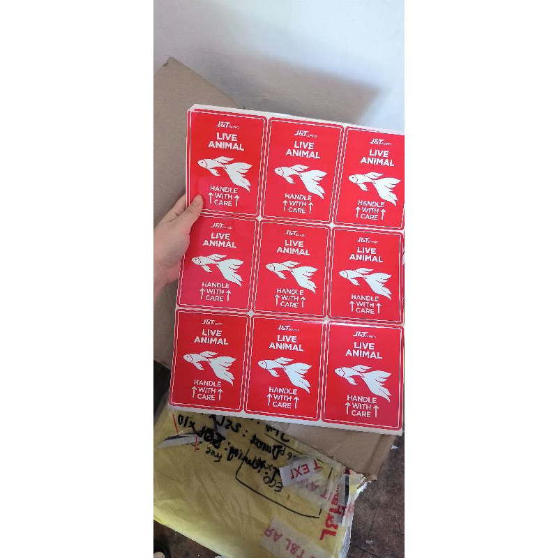 

Sticker Live Animal J&T