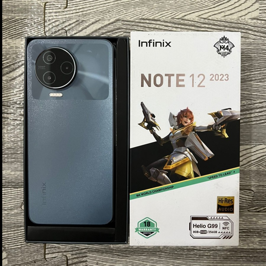 Infinix Note 12 2023 8/128GB 8/256 Second Fullset Bekas Resmi