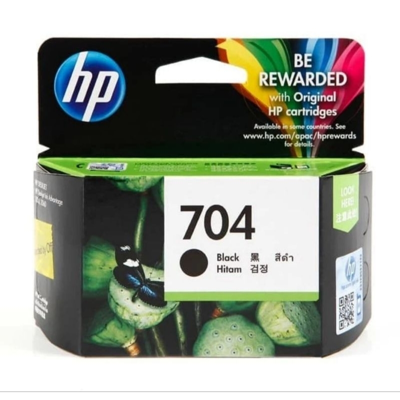 Tinta cartridge HP 704 black (hitam)