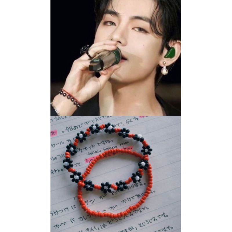 gelang korea / gelang manik inspirasi V BTS / gelang manik korea / gelang kpop