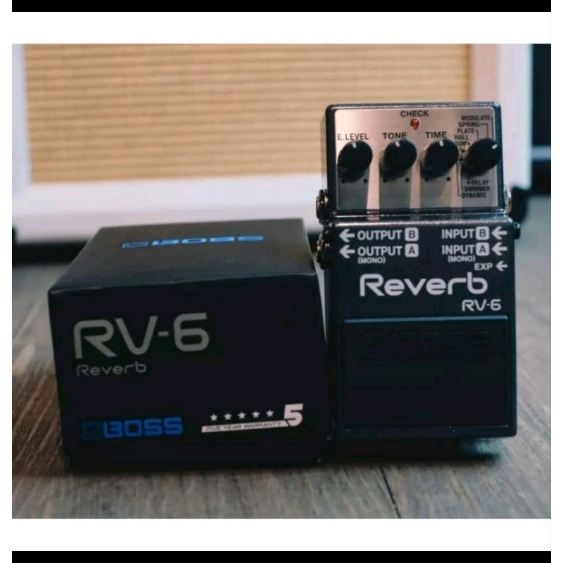 [Ready Stock] Pedal Efek Boss RV6 Digital Synth Processor Guitar Effects Pedal Rv-6  Digital Reverb