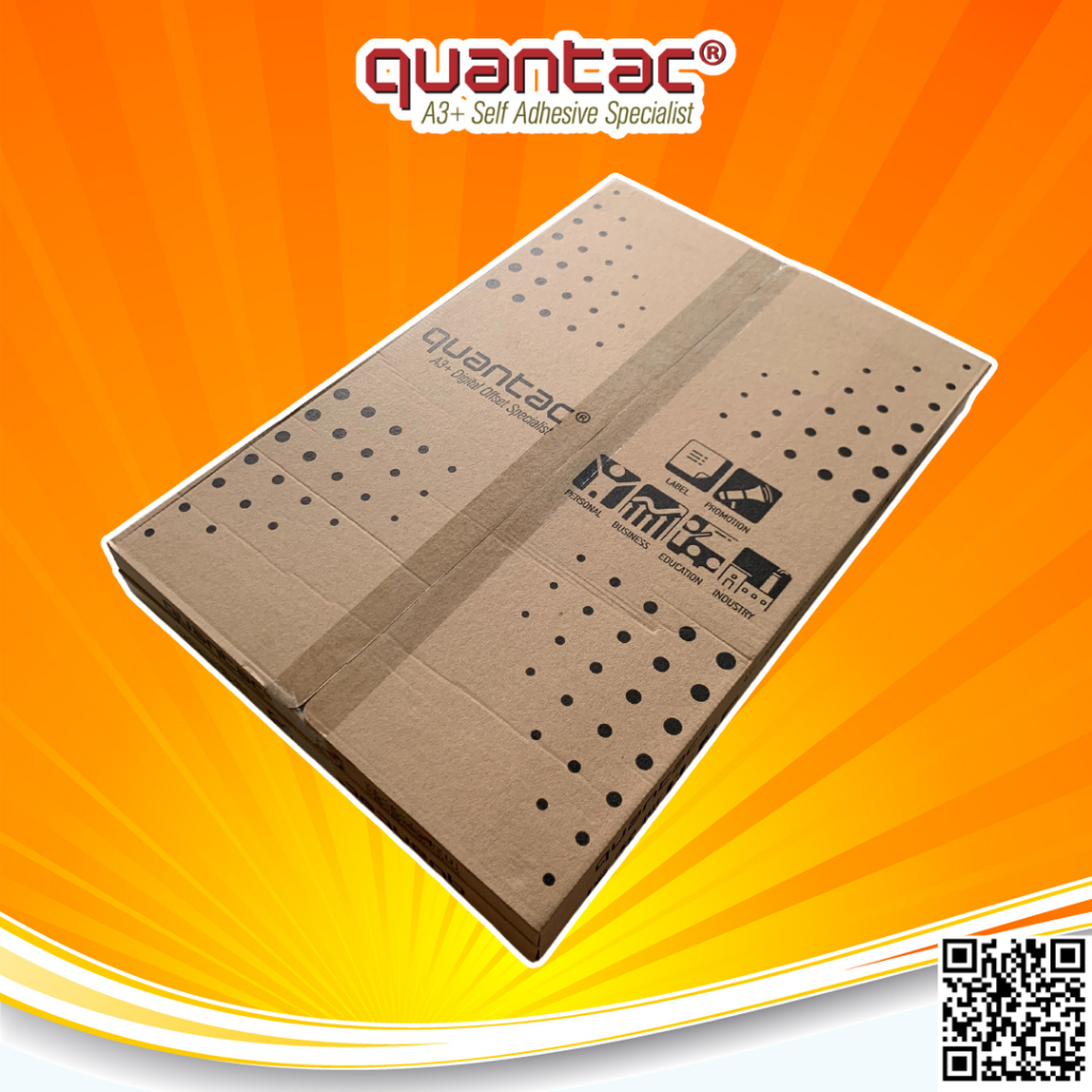 

Quantac Sticker Vinyl Metallize A3+ Stiker Digital Print Laser Toner Gold / Silver Anti Air tidak Mudah Sobek - Repack