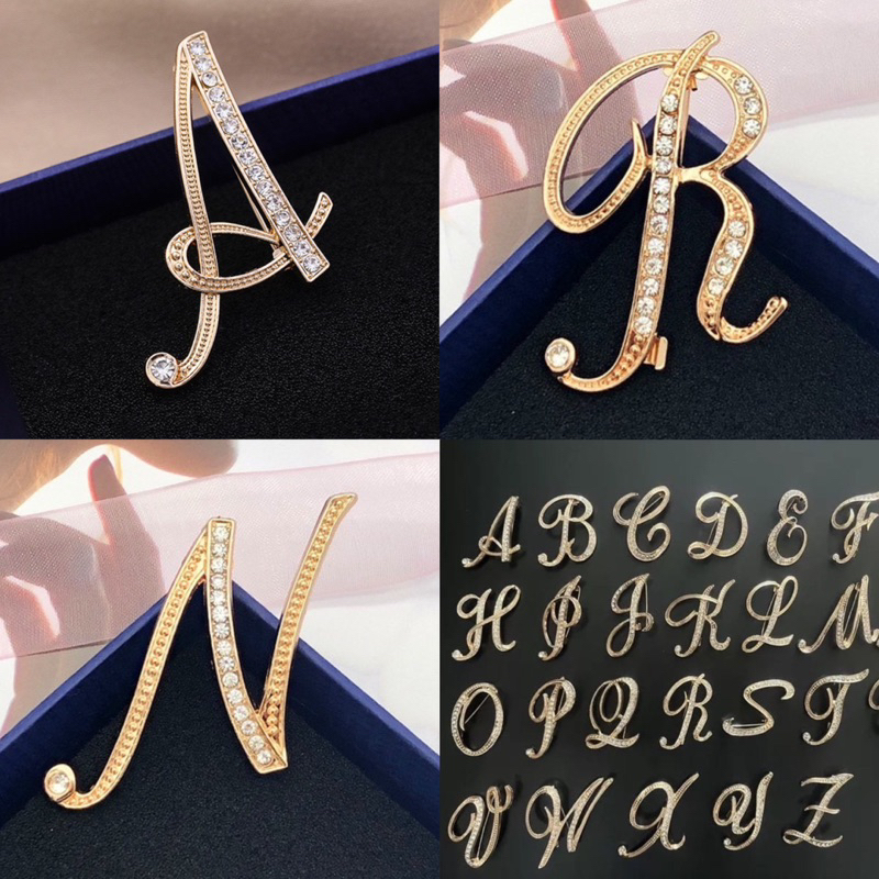 Bros huruf gold silver / bros jilbab / bros kutubaru / tuspin Bros Jilbab Bros Inisal Bros Hijab Bro