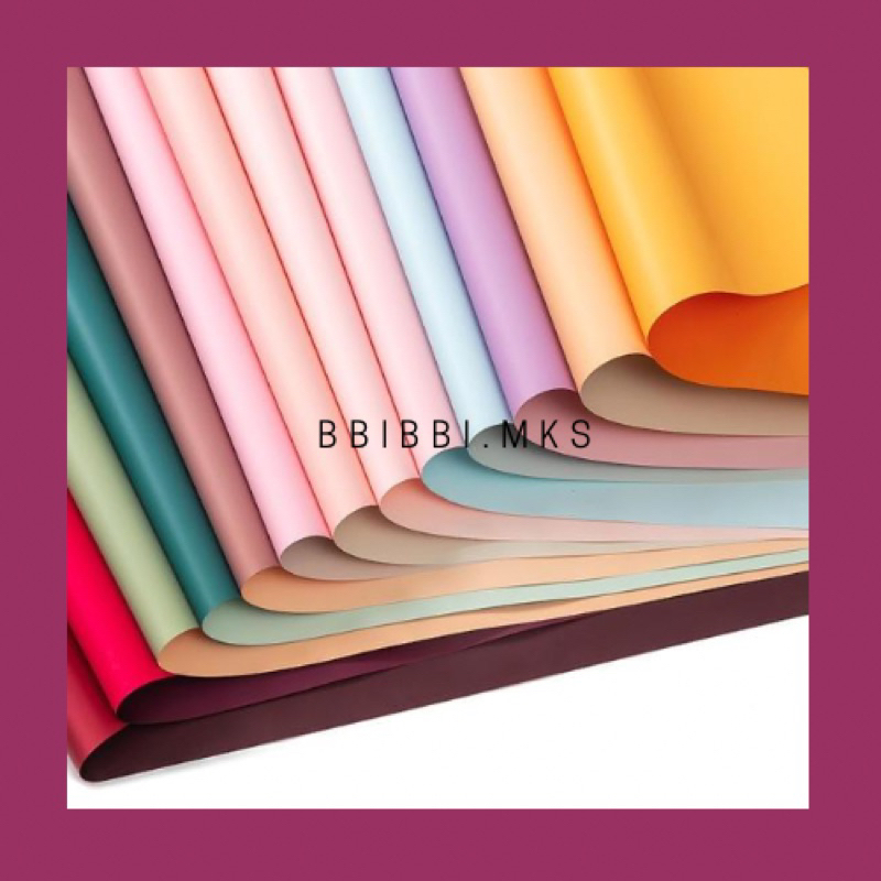 

[Ecer] Cellophane Bi Color/Dual Tone Color Flower Wrap - Kertas Buket Waterproof Korea Style - Flower Wrapping Paper Cellophane Florist