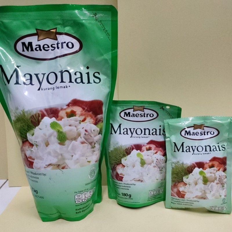 

Maestro Mayonais Kurang Lemak 180g 100g