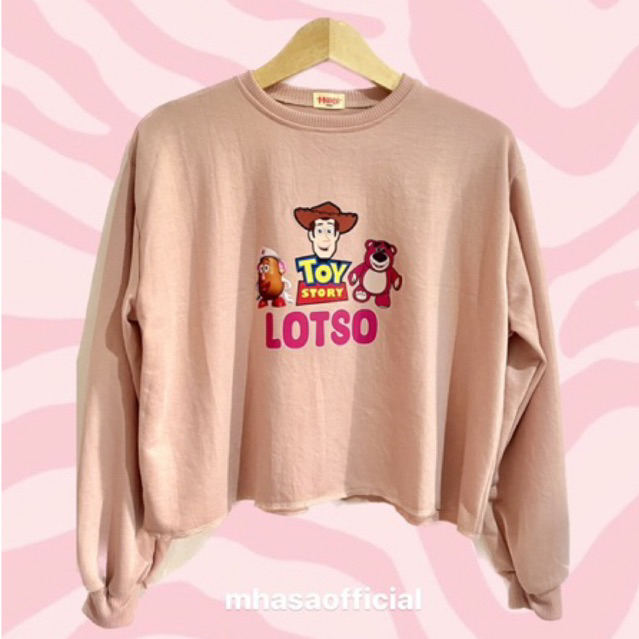 [Mhasa] Sweater Crop Oversize Lotso