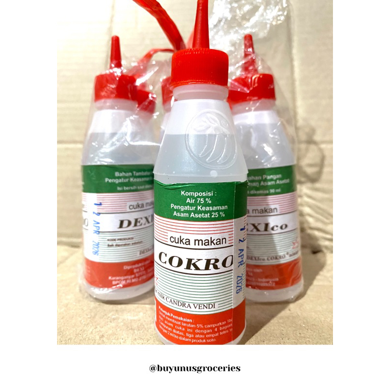 

Cuka Makan DEXI COKRO 75ml /Kecil