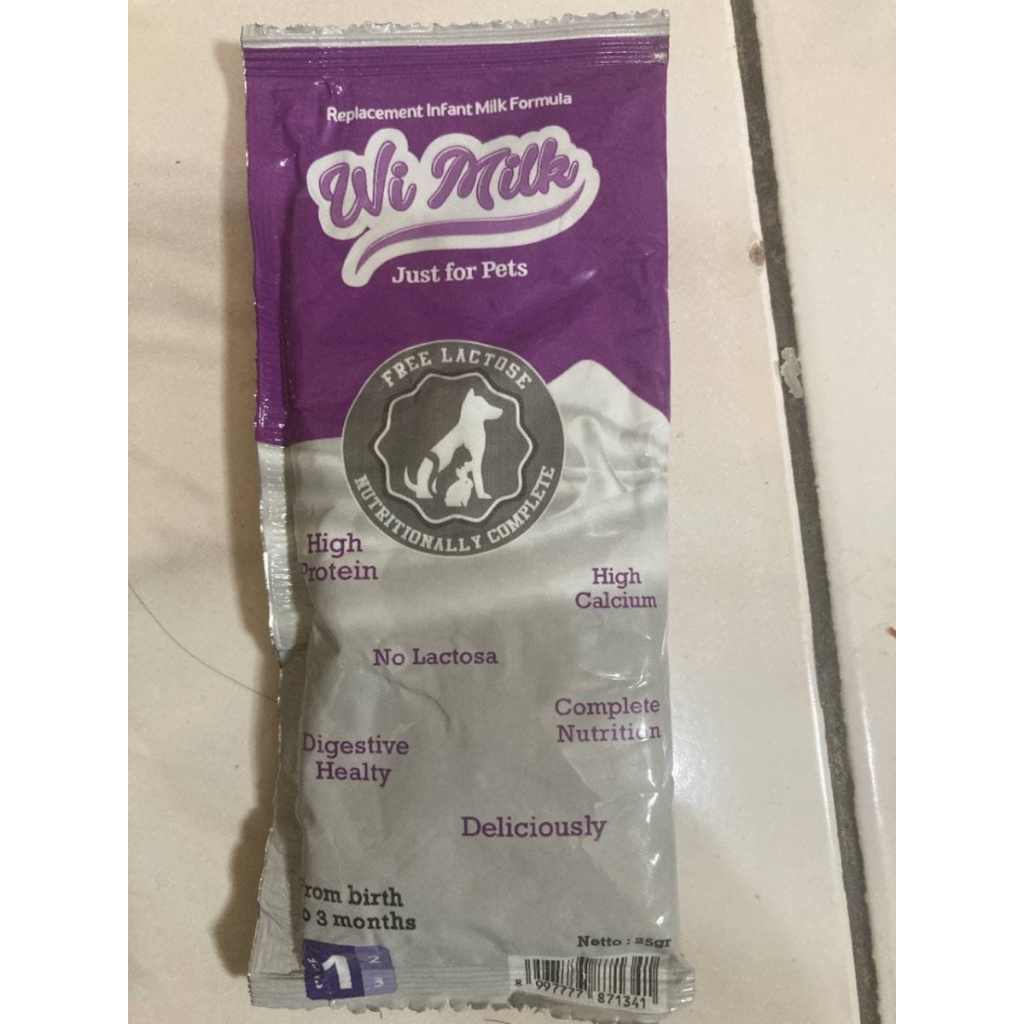 Wi Milk 25gram - Susu Untuk Anjing Kelinci Kucing