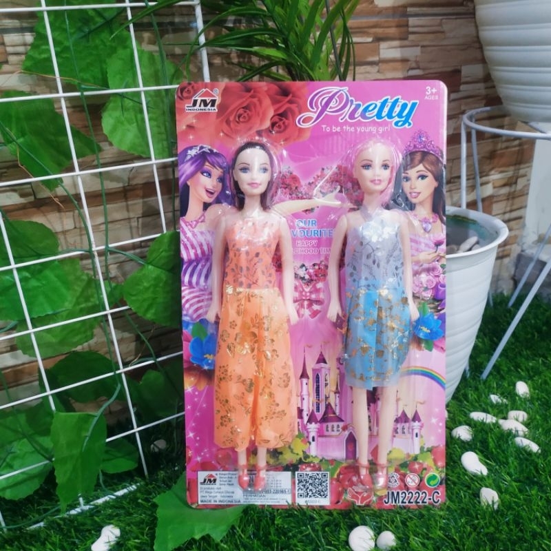 MAINAN SET BERBI ISI 2 ANAK PEREMPUAN - MAINAN ANAK PEREMPUAN BONEKA BERBI