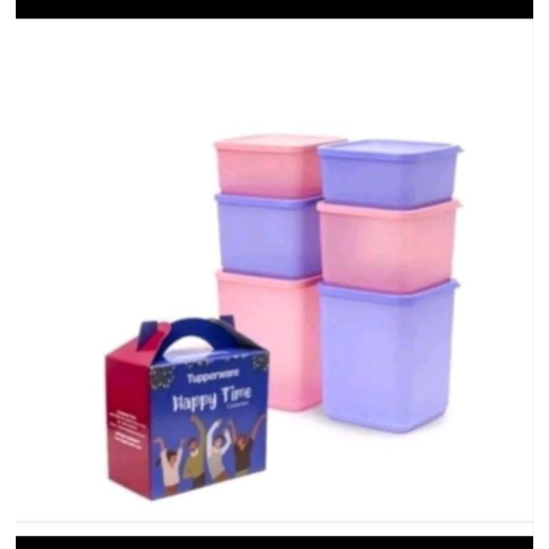 

Tupperware Happy Time Set Toples Ada Box Ungu Pink