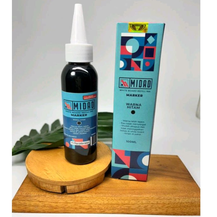 

Tinta Spidol Whitrboard MIDAD 100ml isi ulang tinta spidol refill ink white board