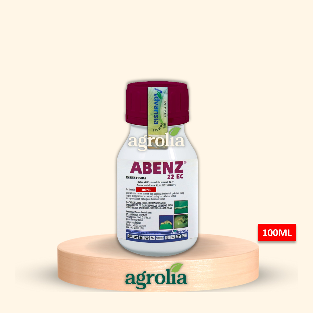 ABENZ 22 EC - 100ML (INSEKTISIDA) | PENGENDALI / PESTISIDA / PEMBASMI HAMA ULAT GRAYAK, ULAT BOR, PE