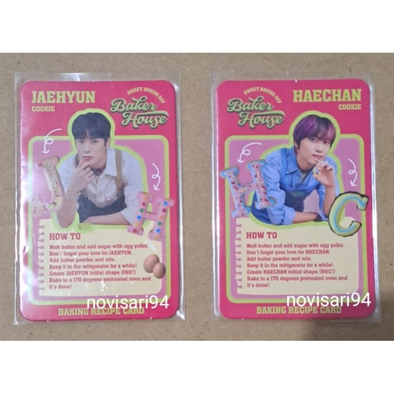 Random PC Recipe Card Jaehyun Haechan MD Baker House NCT 127