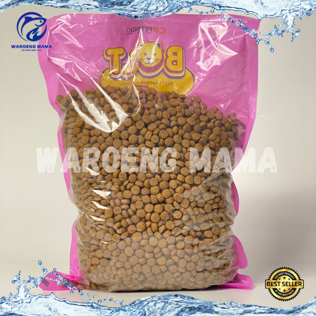 BOLT makanan kucing kemasan 1kg BOLT donat tuna ikan salmon