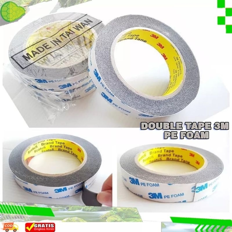 

( PROMO !!! ) Double Tape 3m PE Foam 1600 T 20mm X 4M Double Tape Lem Bolak balik