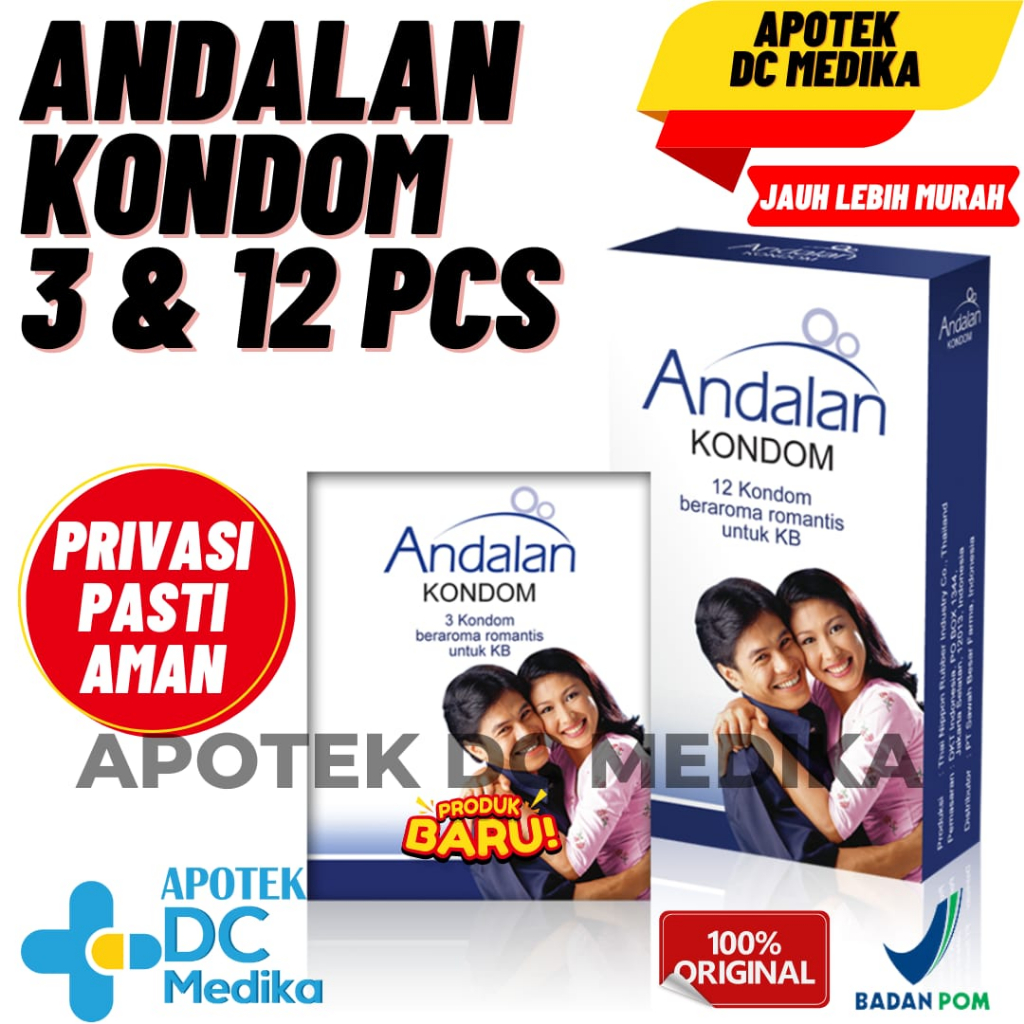 ANDALAN KONDOM 3 PCS/KONDOM/KONTRASEPSI