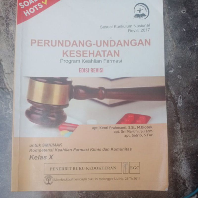 

buku SMK farmasi perundangan kesehatan