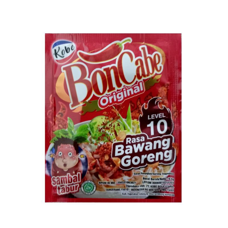 

BonCabe Sambal Bubuk Original lv 10 Rasa Bawang Goreng 6gr/sachet