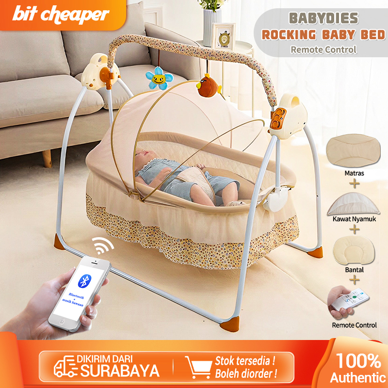 0-2 tahun tempat tidur bayi/tempat tidur bayi goyang/ranjang bayi dengan musik/tempat tidur ayunan bayi listrik