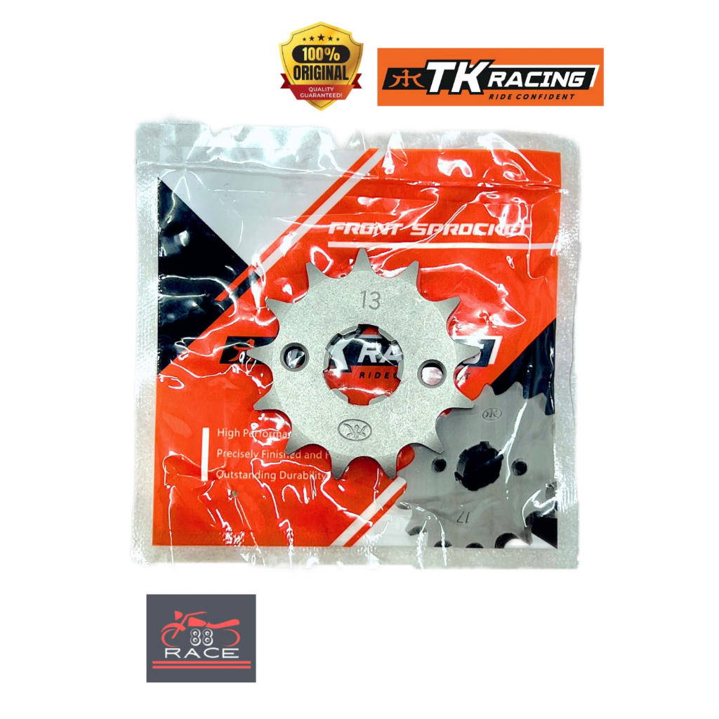 TK Racing | Gear Depan TK racing KCT 428-13, 428-15 Megapro Verza CB150 Tiger KCT gir depan