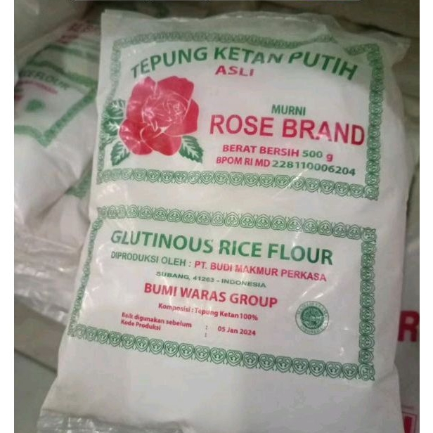 

TEPUNG KETAN PUTIH ROSE BRAND 500GR