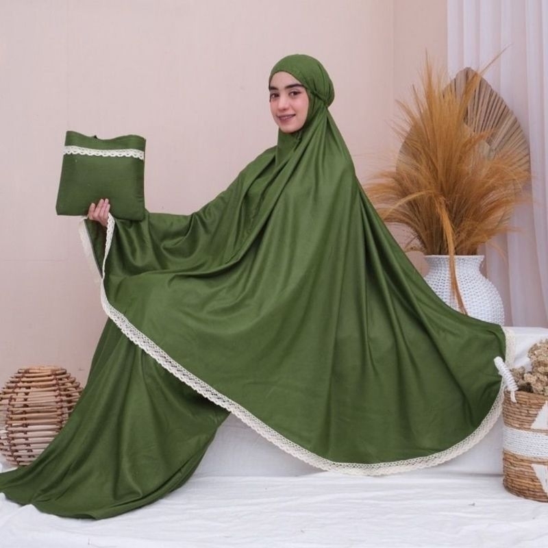 MUKENA POLOS KATUN RAYON MUKENA JUMBO