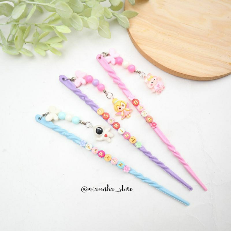 Tuding ngaji unik | Tuding ngaji manik clay akrilik | petunjuk ngaji | tunjuk ngaji | pena karakter 