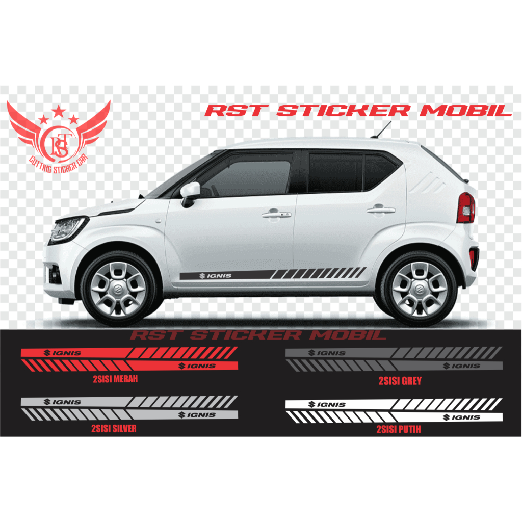 stiker bodi samping mobil ignis cutting sticker mobil suzuki ignis terbaru