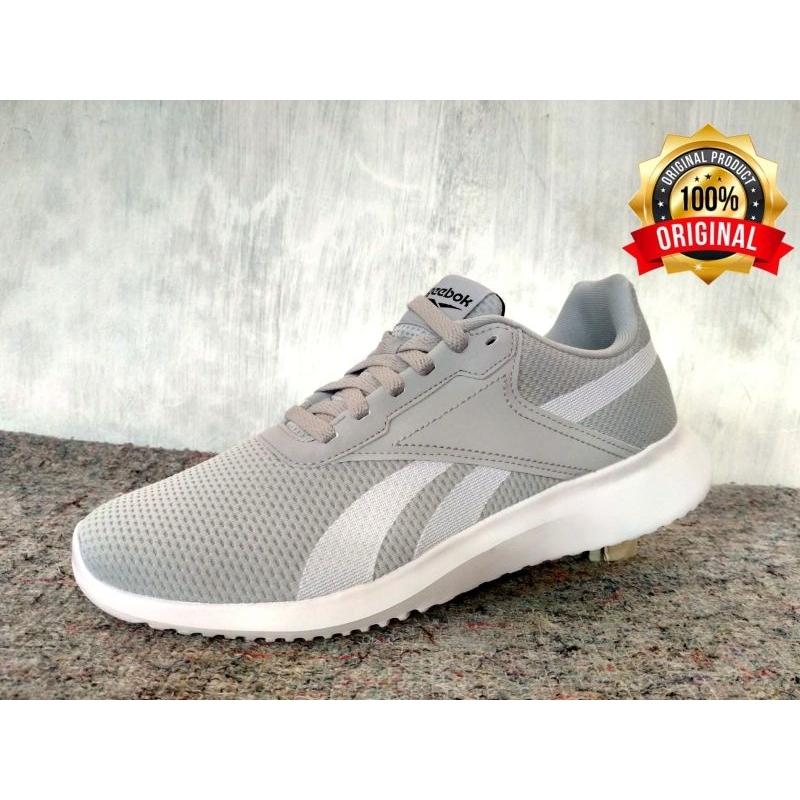 sepatu sport runing reebok original grey abu abu