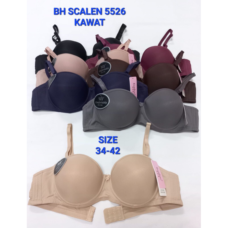 Bh Bra Scalen 5526 Cup Kecil/ Cup A Licin Pakai Busa Pakai Kawat 34-42