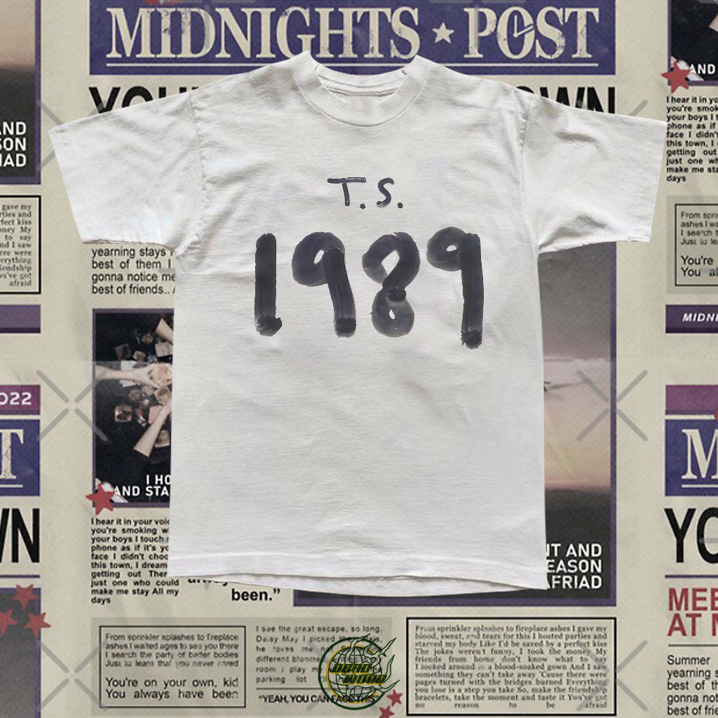 KAOS VINTAGE T.S. 1989 BY TAYLOR SWIFT GRAPHIC TEE Y2K STYLE