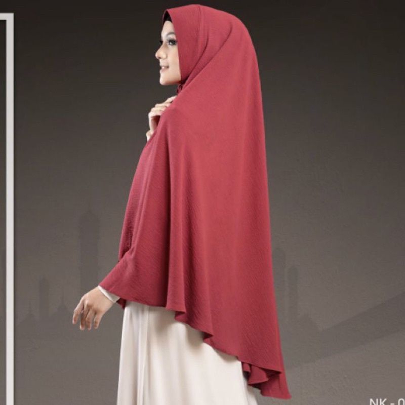 JILBAB CRINKLE JUMBO/ KHIMAR CRINKLE TERMURAH/ JILBAB CRINKLE POLOS MURAH/ KERUDUNG CRINKLE