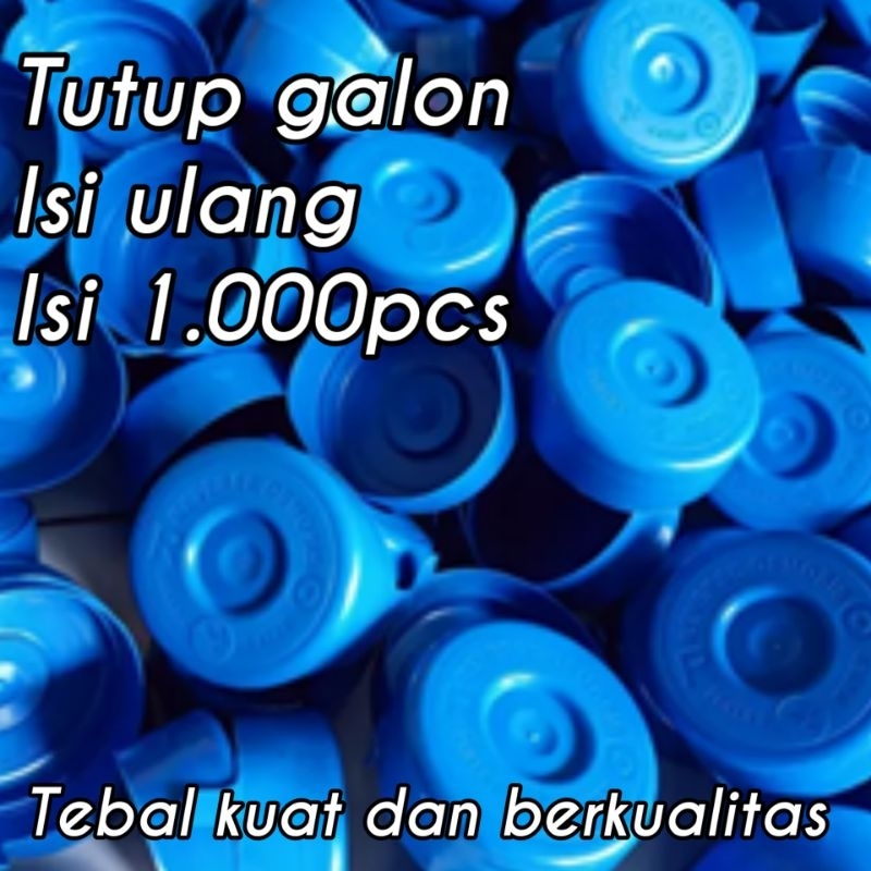 ( ISI 1000PCS ) TUTUP BOTOL AQUA GALON ISI ULANG TEBAL KUAT DAN BERKUALITAS ISI 1000PCS 1000 PCS