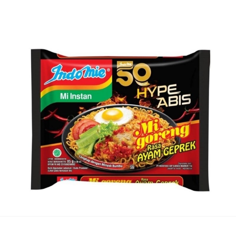 

Indomie Hype Abis Mi Instan Goreng Ayam Geprek 85 g