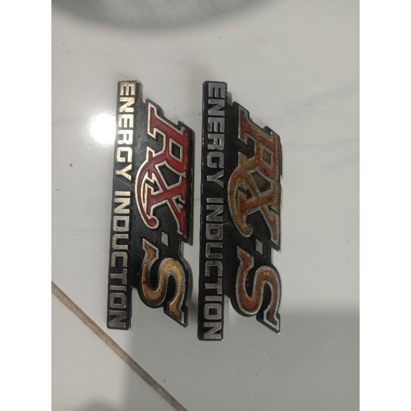 emblem cover samping Yamaha rxs rx-s Congo bok aki kanan kiri Ori