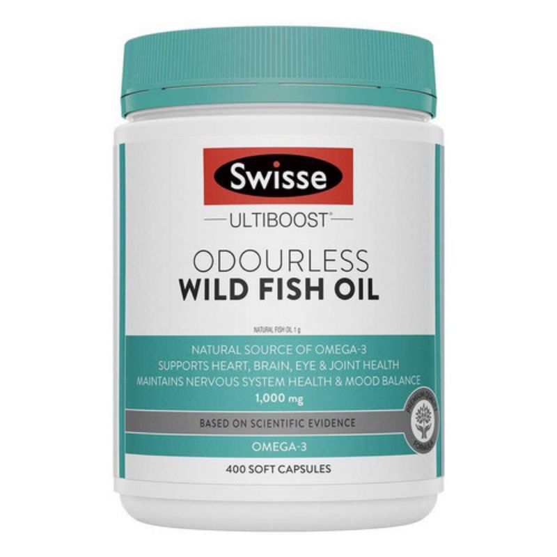 Swisse Ultiboost Odourless Wild Fish Oil 1000mg 400 Cap