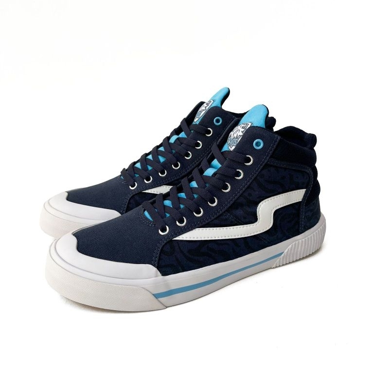 Sepatu Patrobas x Evos High Series Navy Original Limited Edition Free Kaos Kaki