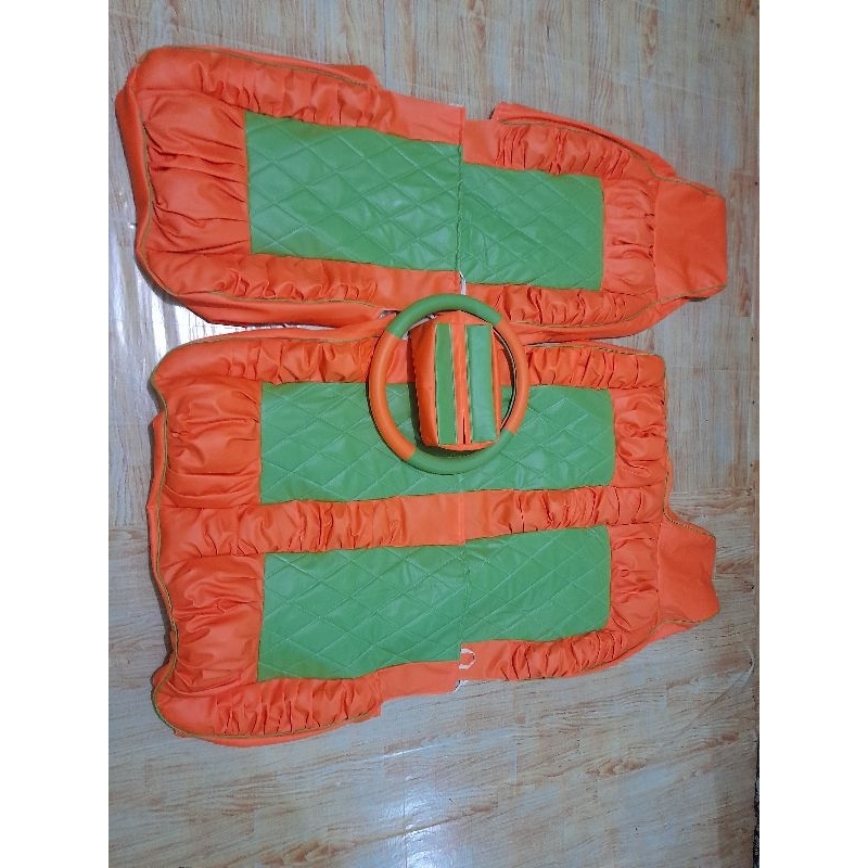 sarung cover jok mobil truck canter , ragasa , isuzu elf+setir+kotak tisu variasi sofa
