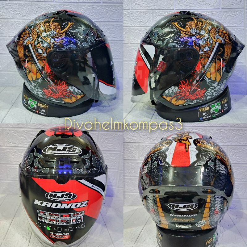 HELM NJS KRONOS NEW MOTIF ASSASSIN GLOSSY|HELM NJS KRONIS MOTIF