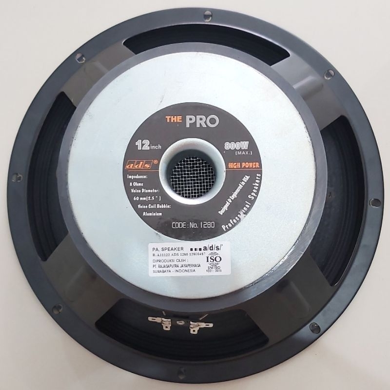 ADS Speaker 12 Inci The Pro 1280 Fullrange 800 Watt California