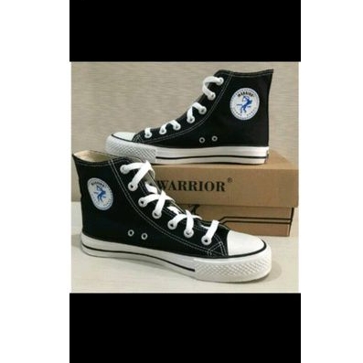 Sepatu Sekolah Warrior ORI tinggi 37-44/Sepatu sekolah tali/Sepatu sekolah Hitam putih